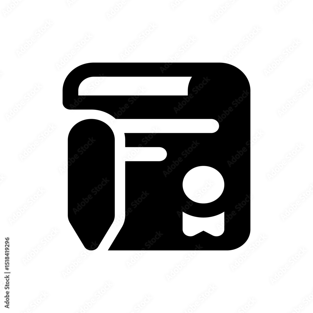 Poster illustration of a black soap bar with bubbles and a layered design on a white background element art