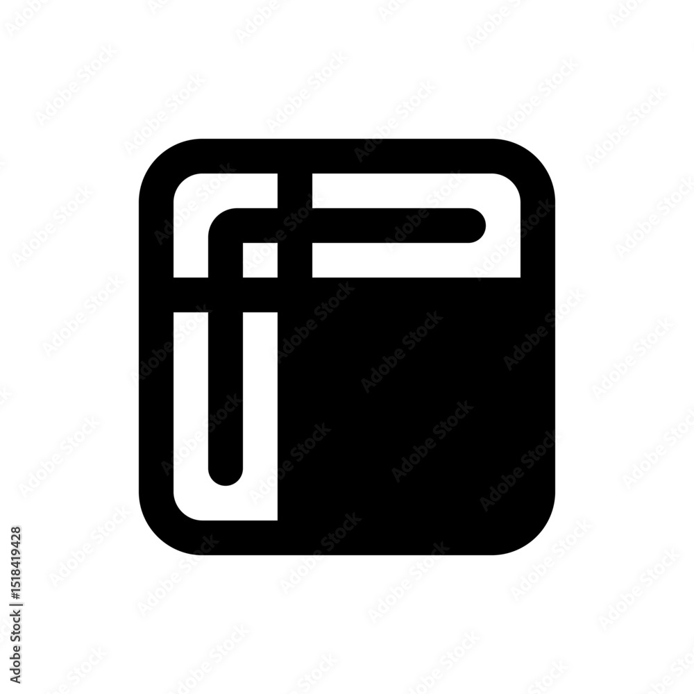 Poster black document with folded corner and a white star in the center of the document icon symbol shape f