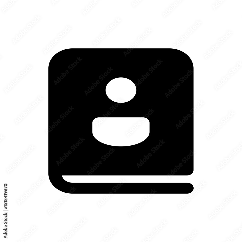 Poster black rosette with scalloped edges and a white partial circle inside forming a circular emblem desig