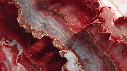 Ethereal crimson agate layers unveiled a glimpse into the earth s hidden heart with shimmering gold
