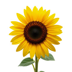 Obraz premium sunflower isolated on transparent background