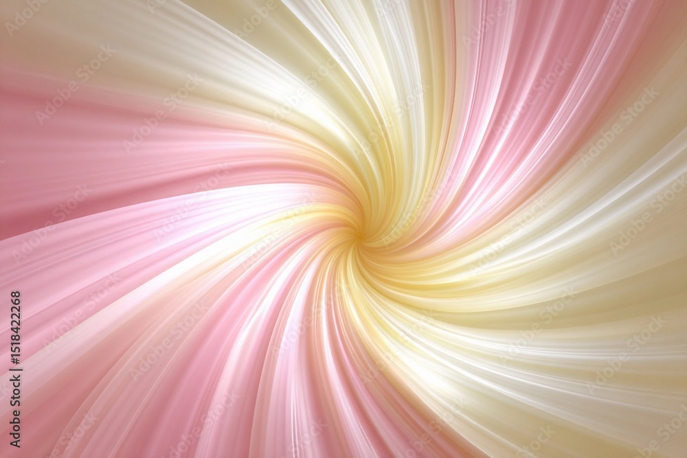 Poster swirling abstract pattern with soft pink and yellow hues in a dynamic texture