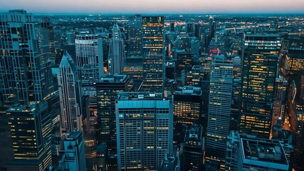 Stock market in the city. motion video. - Powered by Adobe
