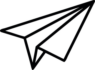 Send Message icon symbol. Paper Plan icon. 