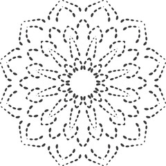 abstract mandala floral background