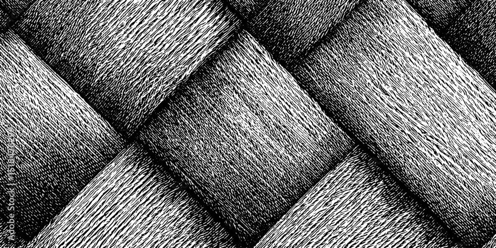 Poster engraved herringbone pattern design for textiles and prints