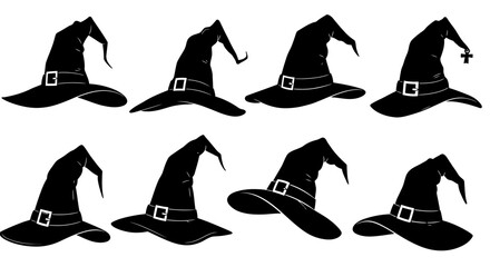 Collection of Witch Hats in Various Angles