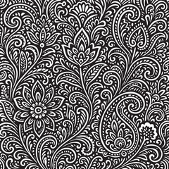 seamless pattern with floral elements