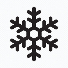 Winter Snowflake Symbol Vector for Cold Weather Design