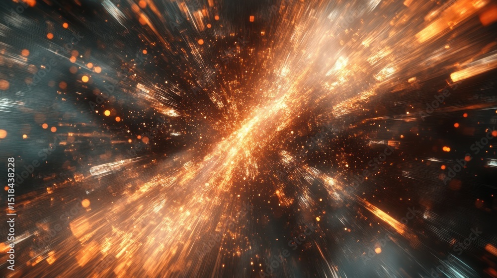 Poster high tech futuristic technology abstract technology particle mesh style background