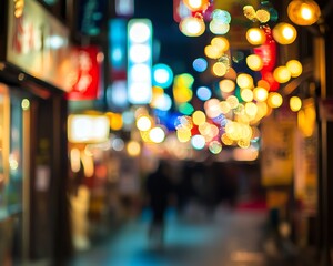 abstract background of blurred bokeh lights
