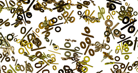 percent rain shopping digital in 3d.