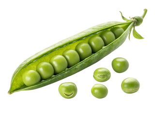 Fresh Green Pea Pod Vibrant Image of Peas in their Shell