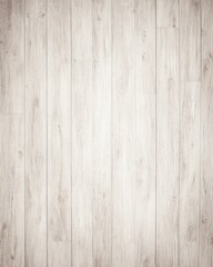 Fototapeta premium Light wooden planks arranged vertically create a clean, rustic flooring or wall texture with a natural, minimalist aesthetic.