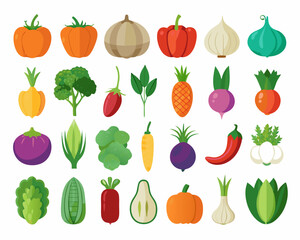 Colorful Circle of Fresh Fruits and Vegetables vibrant illustration various fruits vegetables arranged circular pattern fruits vegetables healthy food circle illustration food nutrition diet apple