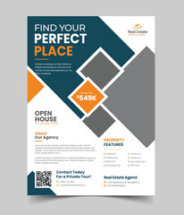Real Estate Business Flyer Template, Property Sale Flyer Design
