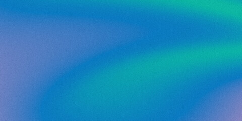 Abstract modern background mixed colors blue purple green with grainy texture.