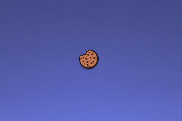 Cartoon cookie with a bite taken