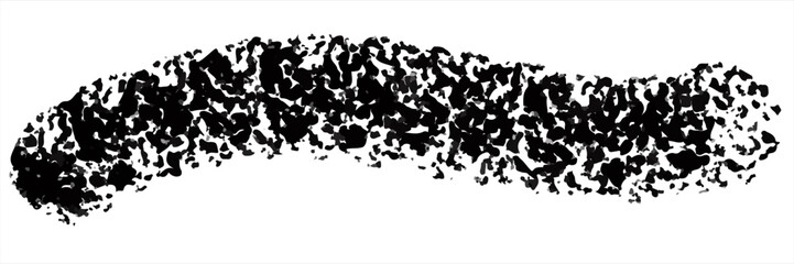 Distorted grunge layer error. Noise destroys texture. Vector trendy deformed glitch shape