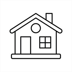 home , house line icon vector on white background.