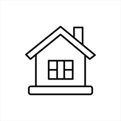 home , house line icon vector on white background.
