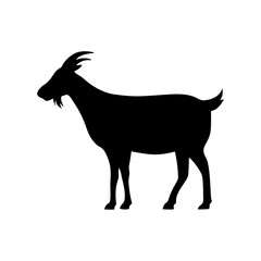 Goat silhouette vector illustration