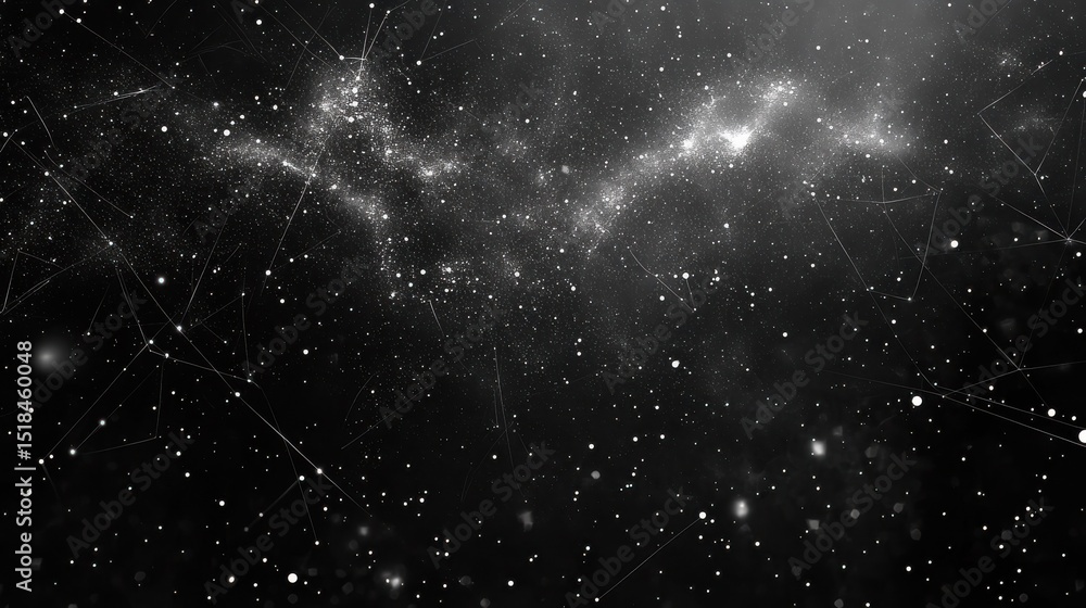 Poster abstract polygonal space. background with connecting dots and lines. the concept illustration illust