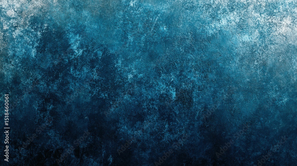 Poster blue gradient abstract background with a textured, grainy effect, evoking depth and motion