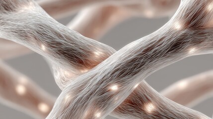 Exploring the intricate structure of collagen molecules in a close-up view