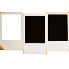  Retro Film Style Photo Frame Set &ndash; Grungy Polaroid Cut-Outs for Creative Layouts&rdquo;