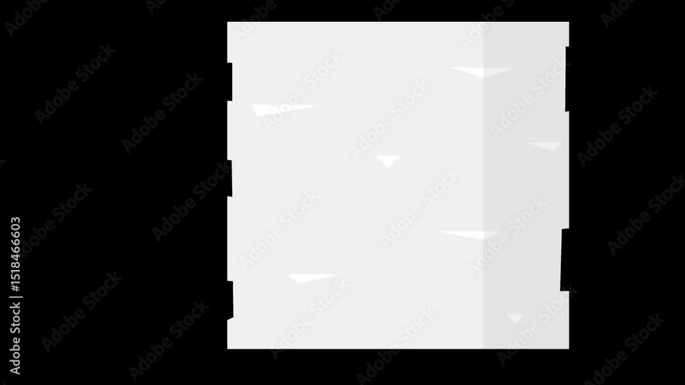 Aufkleber abstract geometric background with triangles and rectangles in light gray on a transparent backgroun