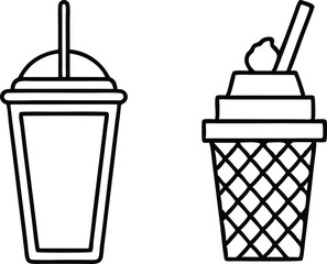 Soda can vector icon illustration symbol for drink container