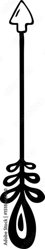 Poster minimalist vector illustration featuring a hand drawn arrow pointing upwards, conveying concepts of 