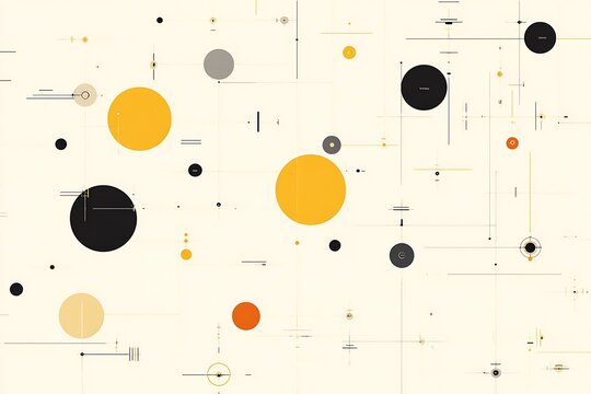 Abstract geometry with minimalist forms and lines