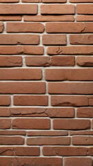 Obraz premium Rustic Beige Brick Wall in Running Bond Pattern – Textured Stone Finish