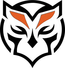 tiger, cat, and fox logo in vector style. Great for costume, fun design, or app use