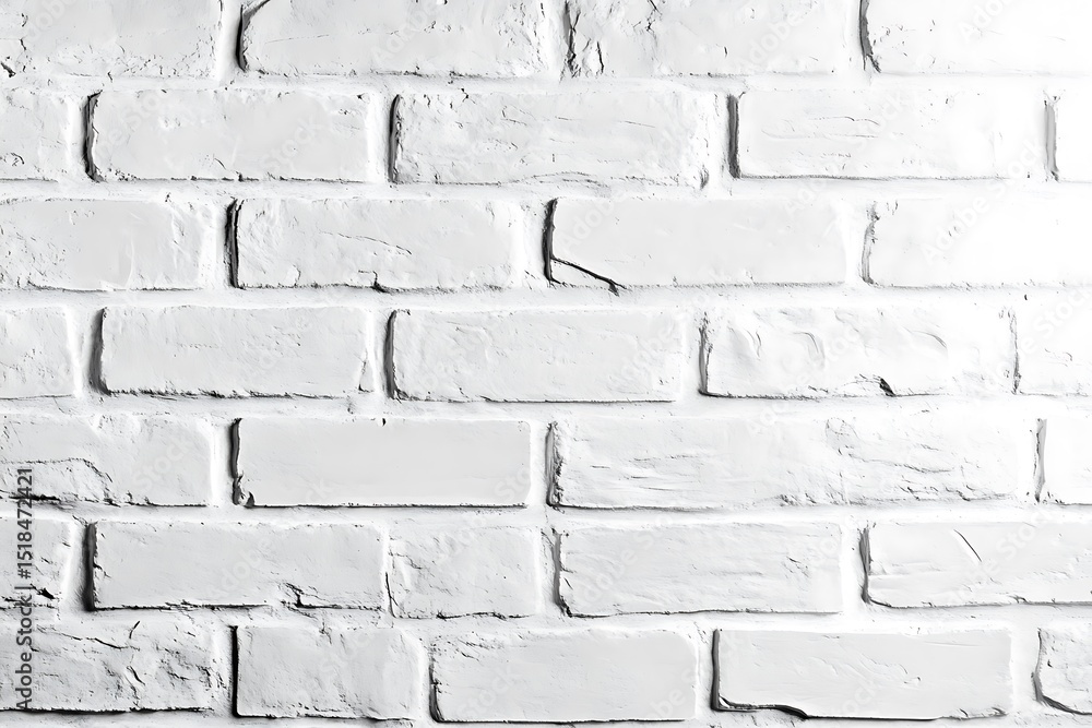 Aufkleber white brick wall texture. abstract background for design with copy space for text or image.