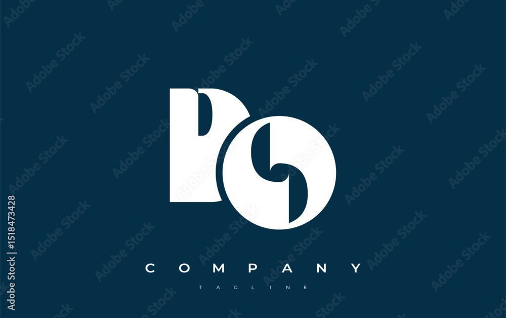 Fototapete do abstract geometric logo design. modern and elegant logo design with simplistic typography element