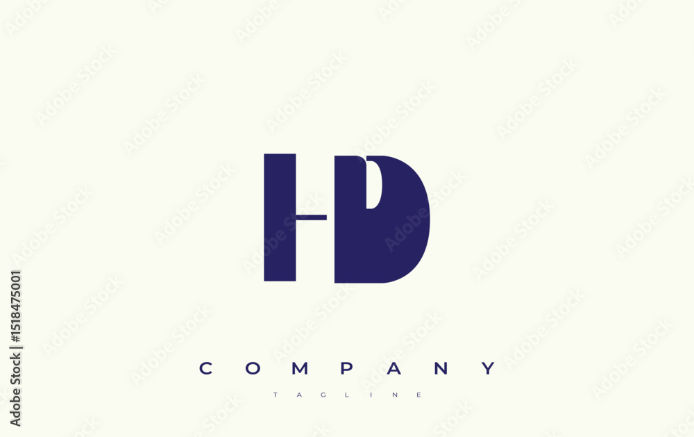 Fototapete hd abstract geometric logo design. modern and elegant logo design with simplistic typography element