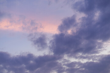 dramatic twilight sky storm clouds dusk evening time after sunset background