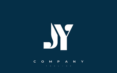 JY Abstract Geometric Logo Design. Modern and elegant logo design with simplistic typography elements, showcasing branding excellence.
