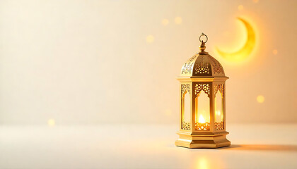 Arabic lamp on the wall at night.