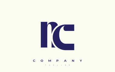NC Abstract Geometric Logo Design. Modern and elegant logo design with simplistic typography elements, showcasing branding excellence.