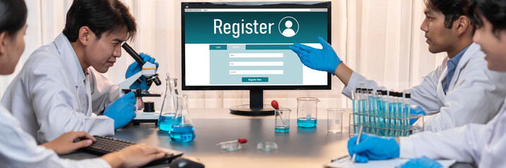 Online registration form for brisk form filling on the internet website