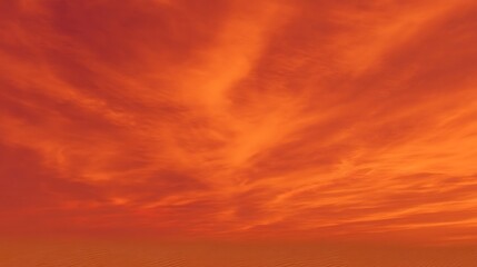 Obraz premium Crimson sky above desert horizon