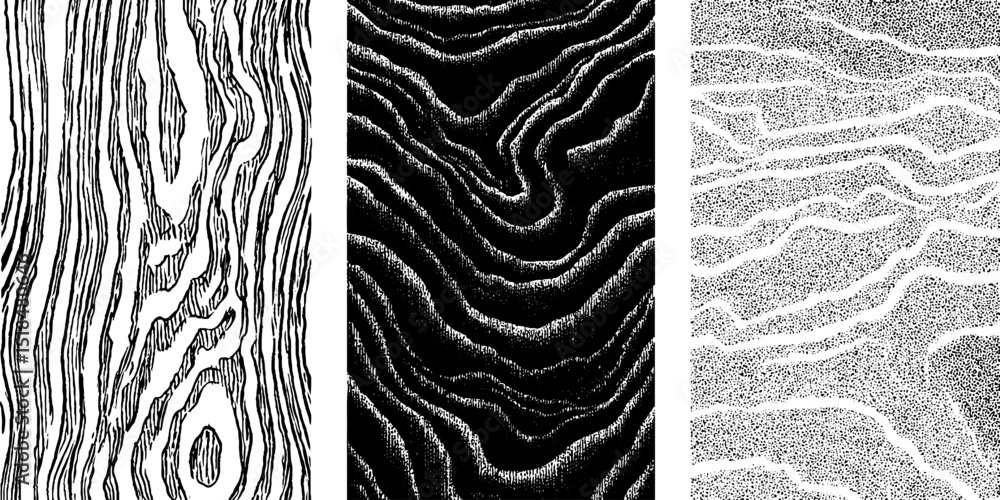 Poster intricate engraved sand and grain texture patterns for design and art projects