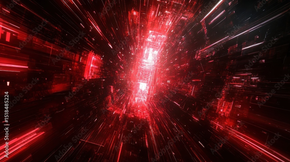 Poster high tech futuristic technology abstract technology particle mesh style background