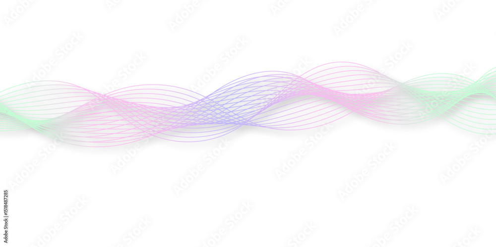 Poster abstract wave element for design pink and white. design template for cover, business. abstract dynam