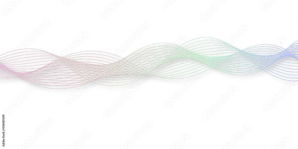 Poster abstract wave element for design pink and white. design template for cover, business. abstract dynam