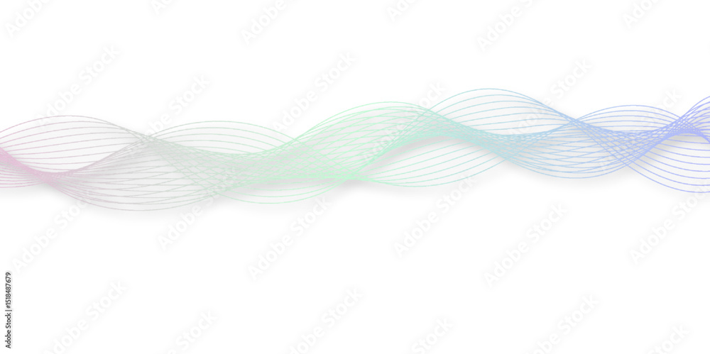 Poster abstract wave element for design pink and white. design template for cover, business. abstract dynam